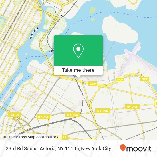 Mapa de 23rd Rd Sound, Astoria, NY 11105