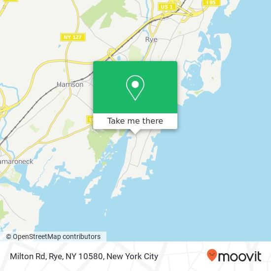 Mapa de Milton Rd, Rye, NY 10580