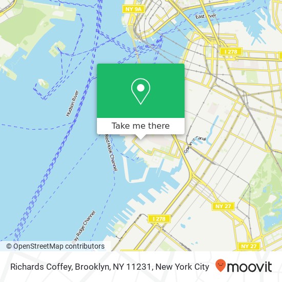 Mapa de Richards Coffey, Brooklyn, NY 11231