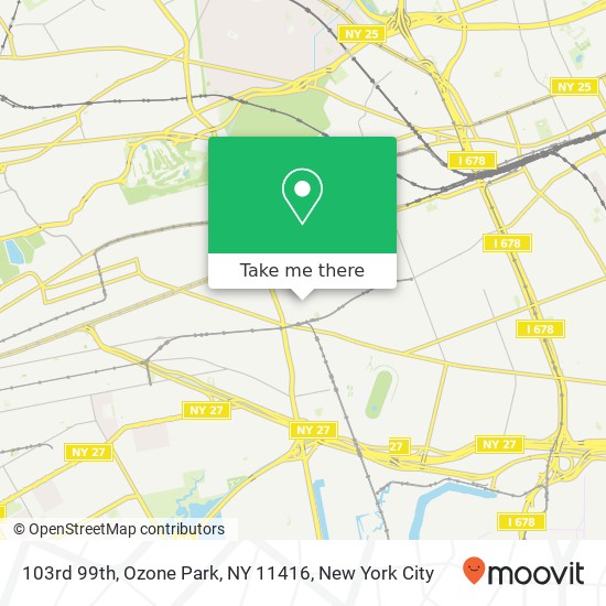 103rd 99th, Ozone Park, NY 11416 map