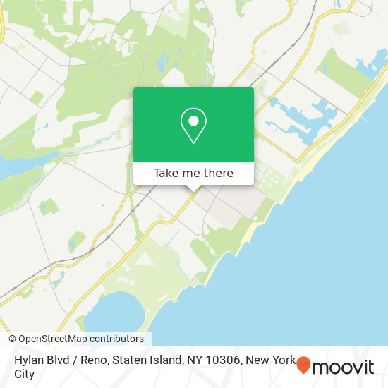 Mapa de Hylan Blvd / Reno, Staten Island, NY 10306