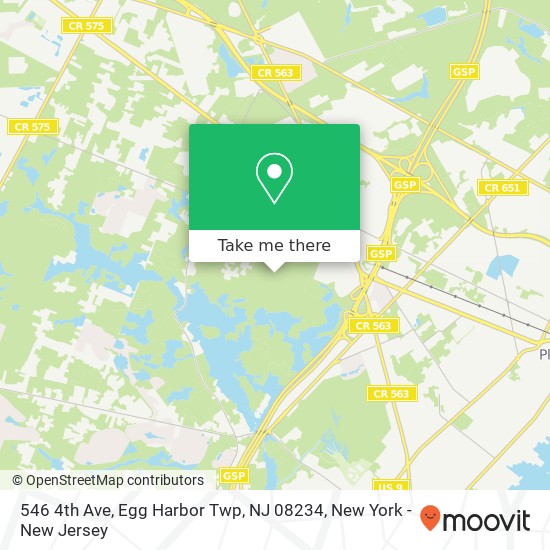 546 4th Ave, Egg Harbor Twp, NJ 08234 map