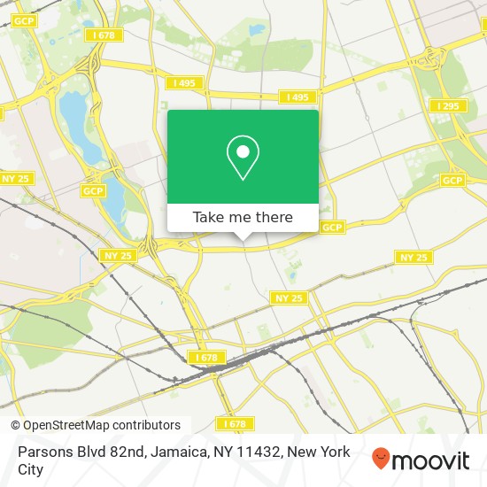 Mapa de Parsons Blvd 82nd, Jamaica, NY 11432
