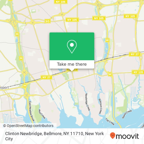 Clinton Newbridge, Bellmore, NY 11710 map