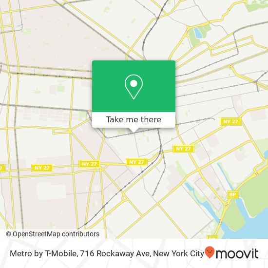 Mapa de Metro by T-Mobile, 716 Rockaway Ave