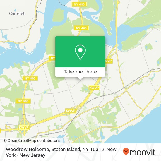 Mapa de Woodrow Holcomb, Staten Island, NY 10312
