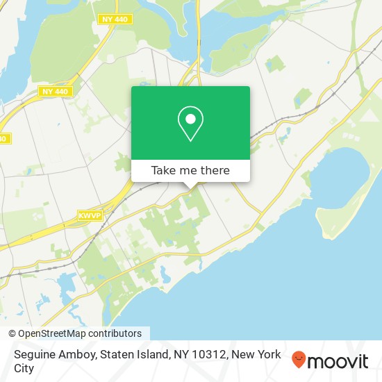 Mapa de Seguine Amboy, Staten Island, NY 10312