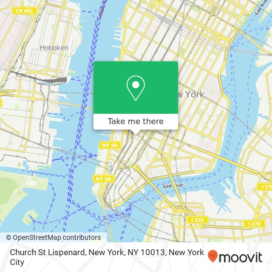 Church St Lispenard, New York, NY 10013 map