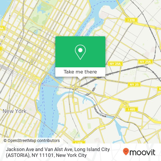 Mapa de Jackson Ave and Van Alst Ave, Long Island City (ASTORIA), NY 11101