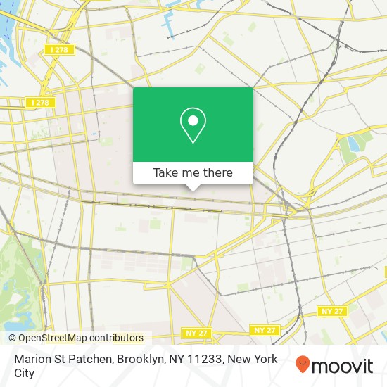 Marion St Patchen, Brooklyn, NY 11233 map