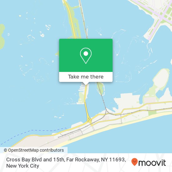 Mapa de Cross Bay Blvd and 15th, Far Rockaway, NY 11693