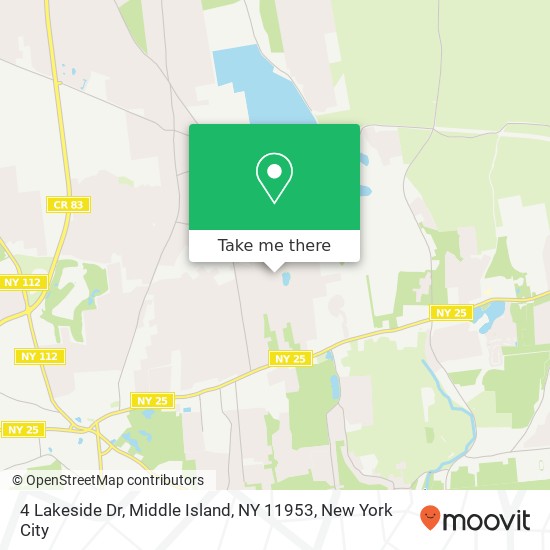 4 Lakeside Dr, Middle Island, NY 11953 map
