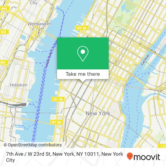 7th Ave / W 23rd St, New York, NY 10011 map