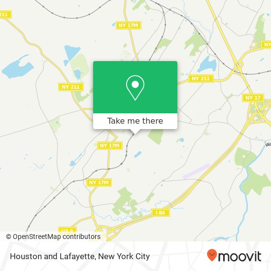 Mapa de Houston and Lafayette, Middletown, NY 10940