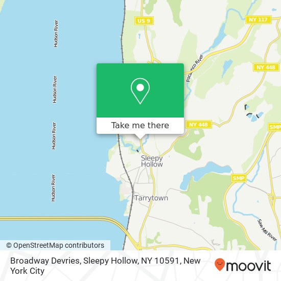 Mapa de Broadway Devries, Sleepy Hollow, NY 10591