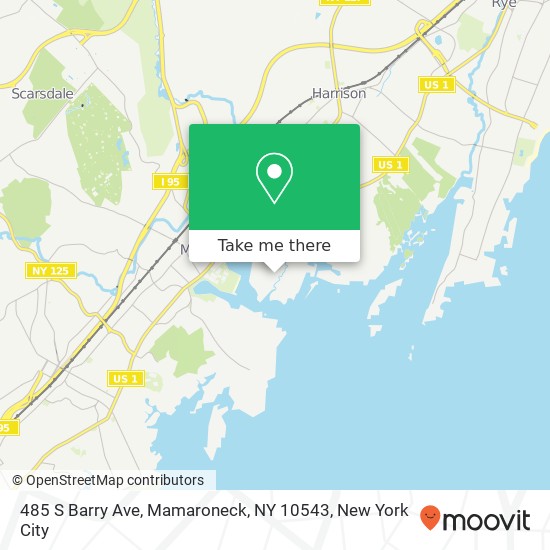 485 S Barry Ave, Mamaroneck, NY 10543 map
