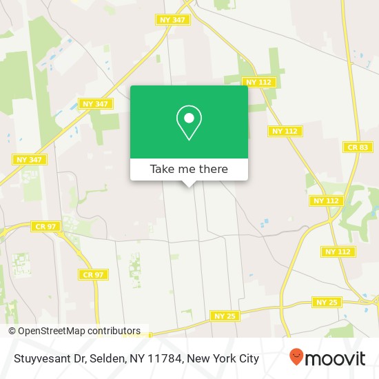 Mapa de Stuyvesant Dr, Selden, NY 11784