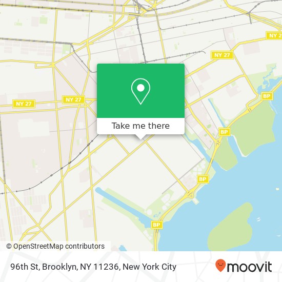 96th St, Brooklyn, NY 11236 map