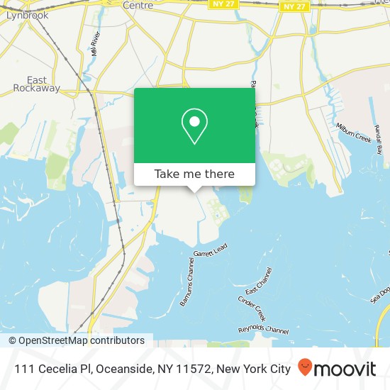 111 Cecelia Pl, Oceanside, NY 11572 map