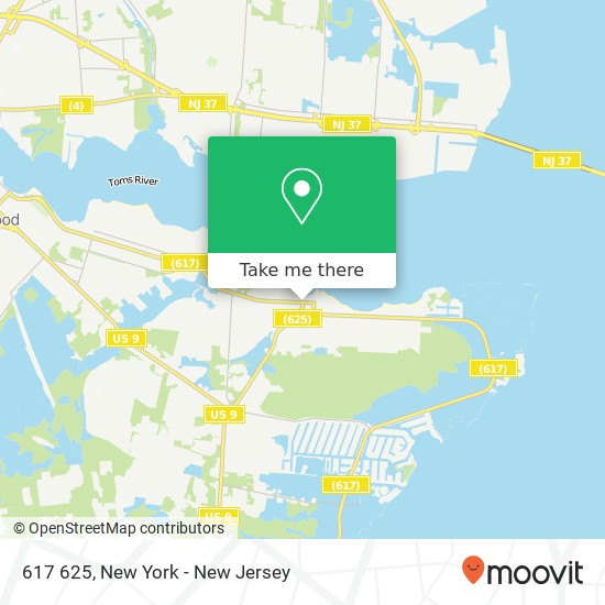 Mapa de 617 625, Ocean Gate, NJ 08740