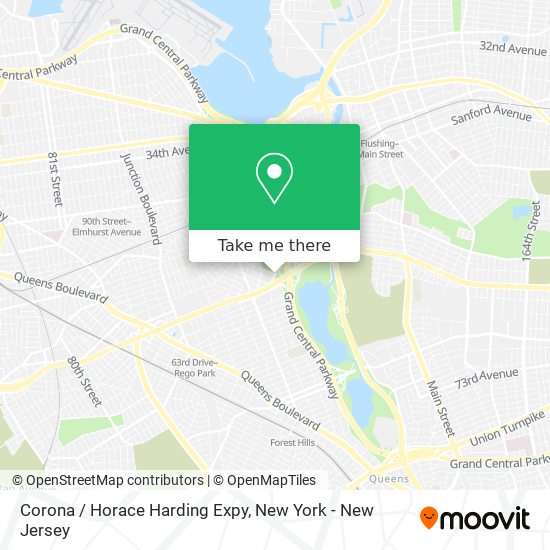 Corona / Horace Harding Expy map