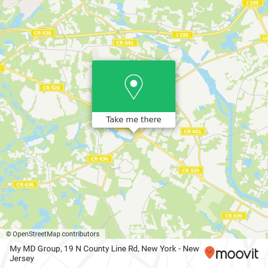 Mapa de My MD Group, 19 N County Line Rd