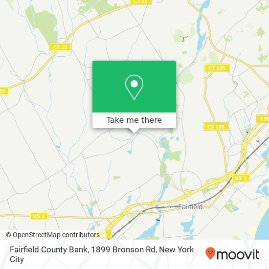 Mapa de Fairfield County Bank, 1899 Bronson Rd