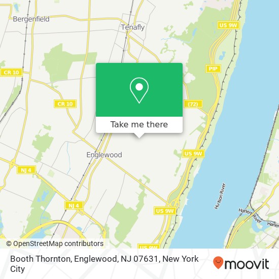Mapa de Booth Thornton, Englewood, NJ 07631