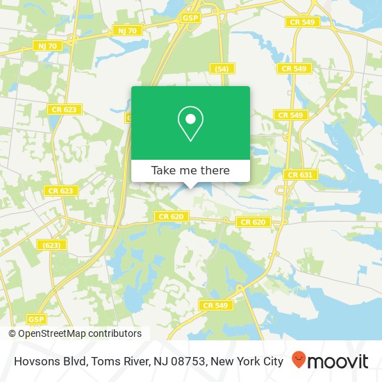 Hovsons Blvd, Toms River, NJ 08753 map