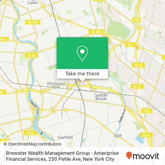 Mapa de Brewster Wealth Management Group - Ameriprise Financial Services, 250 Pehle Ave