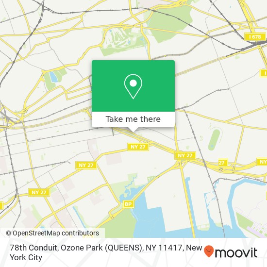 Mapa de 78th Conduit, Ozone Park (QUEENS), NY 11417