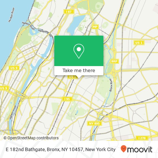 E 182nd Bathgate, Bronx, NY 10457 map