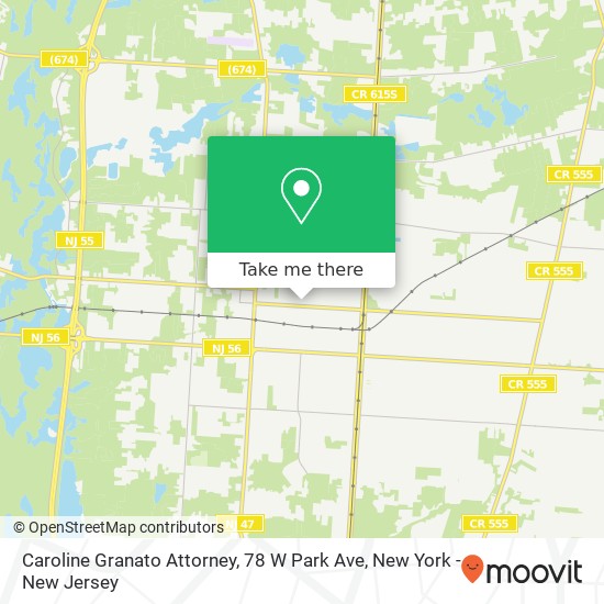 Mapa de Caroline Granato Attorney, 78 W Park Ave