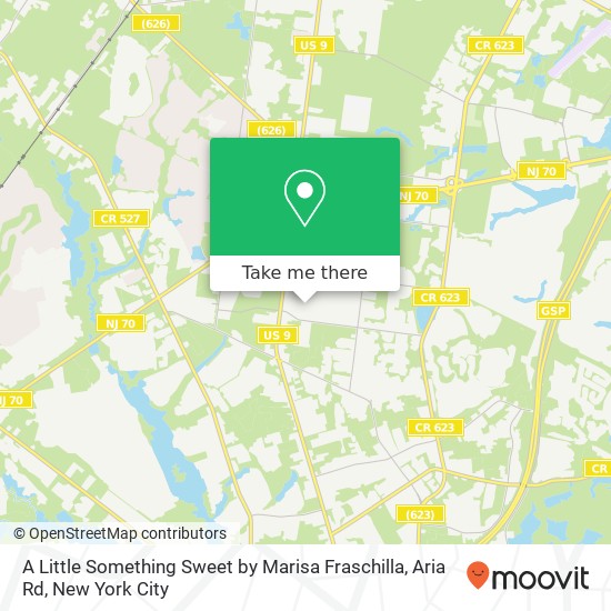 A Little Something Sweet by Marisa Fraschilla, Aria Rd map
