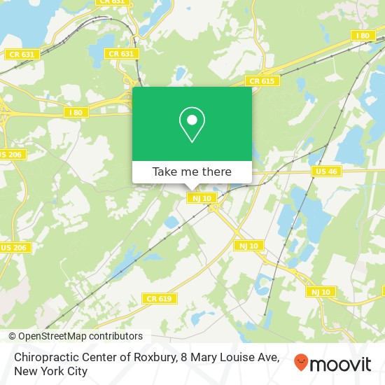 Mapa de Chiropractic Center of Roxbury, 8 Mary Louise Ave