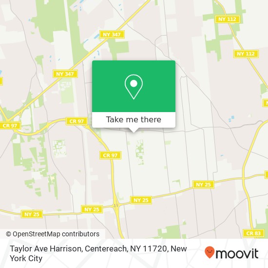 Mapa de Taylor Ave Harrison, Centereach, NY 11720