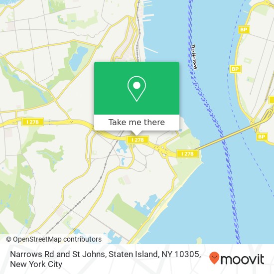 Narrows Rd and St Johns, Staten Island, NY 10305 map