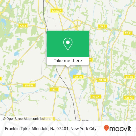 Mapa de Franklin Tpke, Allendale, NJ 07401