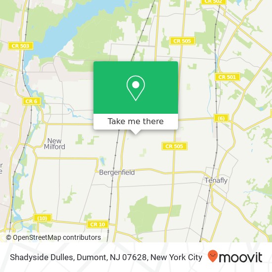 Mapa de Shadyside Dulles, Dumont, NJ 07628