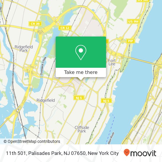 11th 501, Palisades Park, NJ 07650 map