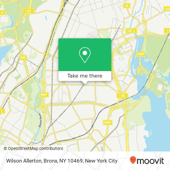 Mapa de Wilson Allerton, Bronx, NY 10469