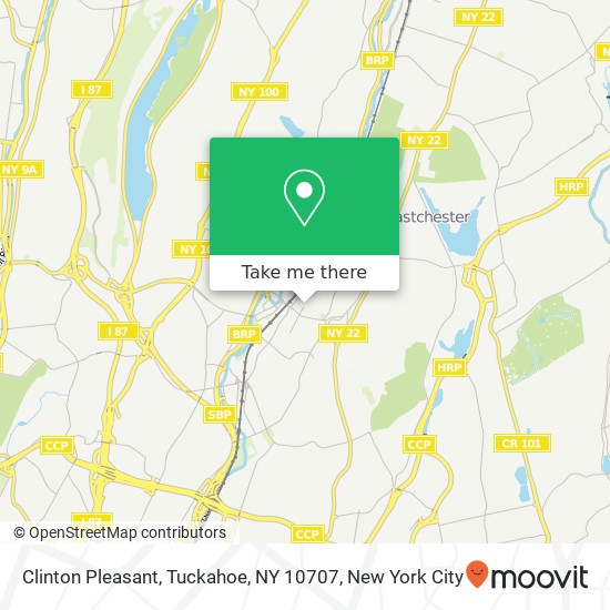 Mapa de Clinton Pleasant, Tuckahoe, NY 10707