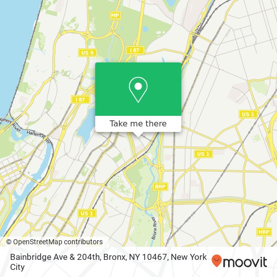 Bainbridge Ave & 204th, Bronx, NY 10467 map