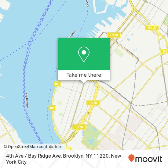 4th Ave / Bay Ridge Ave, Brooklyn, NY 11220 map