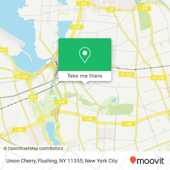 Mapa de Union Cherry, Flushing, NY 11355