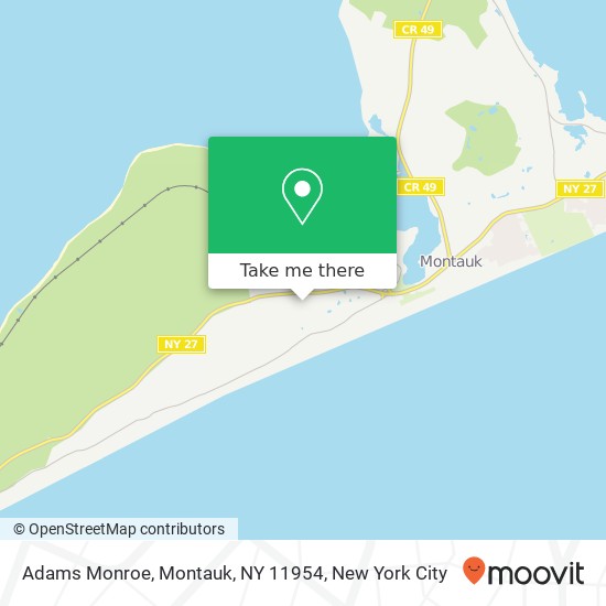 Adams Monroe, Montauk, NY 11954 map