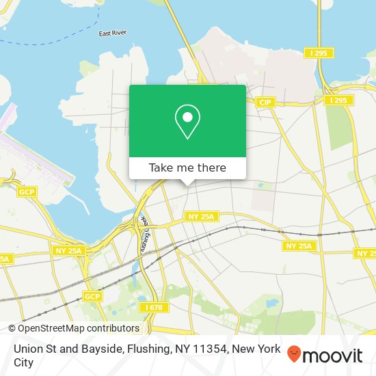 Union St and Bayside, Flushing, NY 11354 map