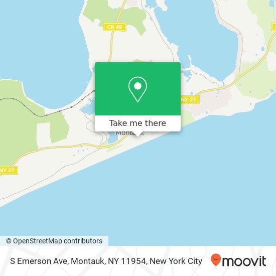 S Emerson Ave, Montauk, NY 11954 map