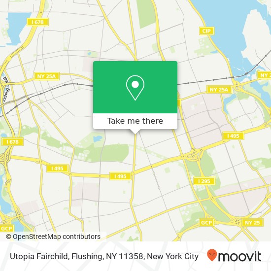 Mapa de Utopia Fairchild, Flushing, NY 11358