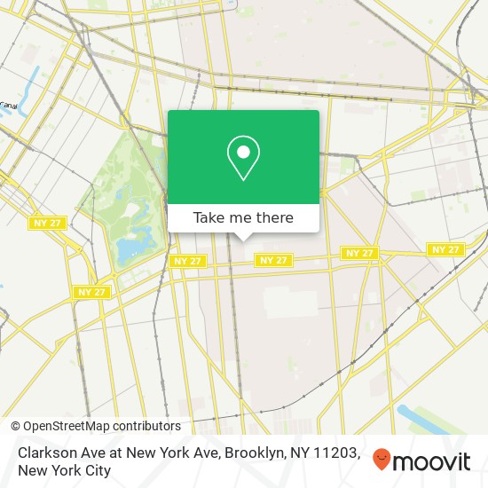 Clarkson Ave at New York Ave, Brooklyn, NY 11203 map